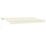 vidaXL Cortina Retractabilă Crem 400 x 200 cm Poliester și Aluminiu vidaXL Cortina Retractabilă Crem 400 x 200 cm Poliester și Aluminiu