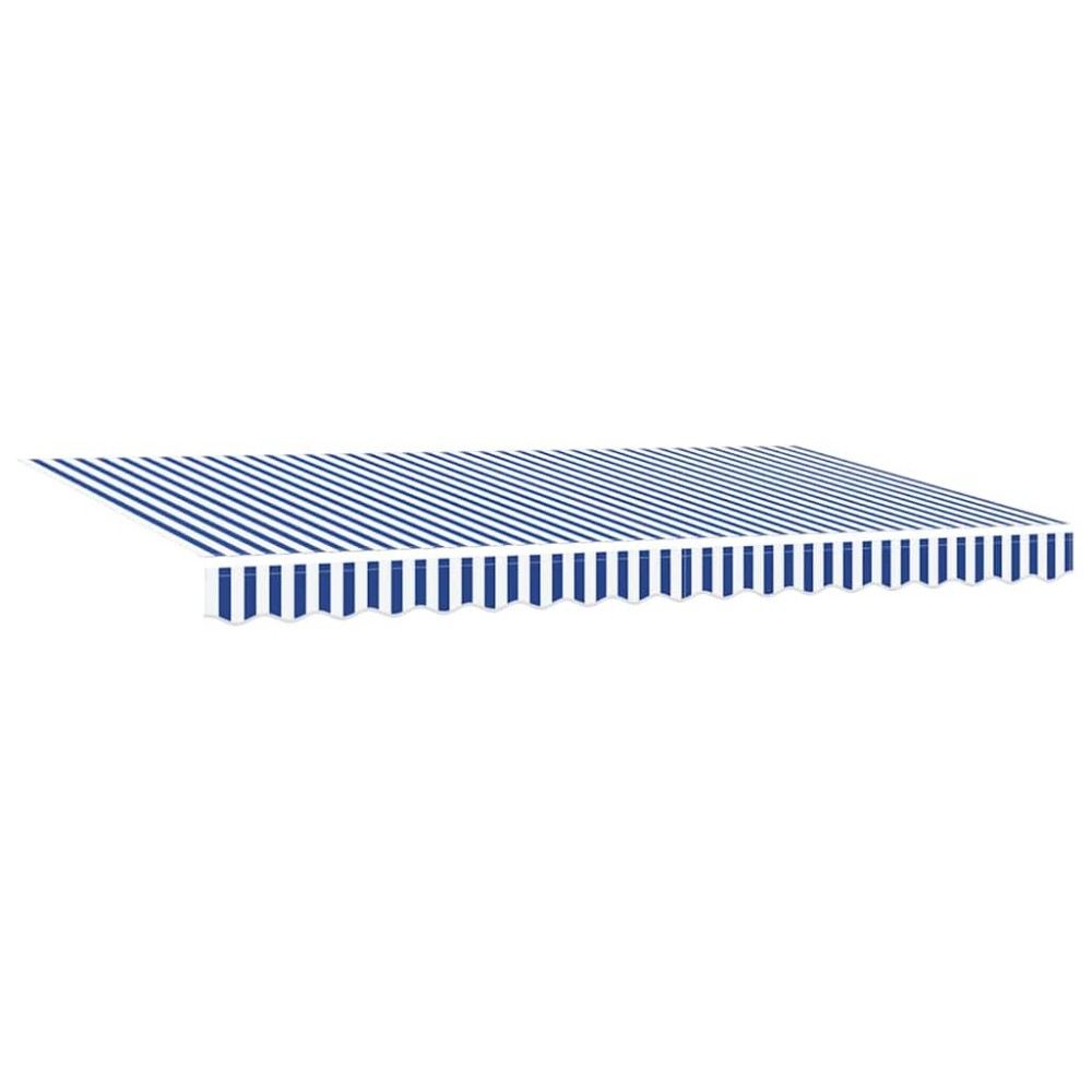 vidaXL Cortina Retractabilă Albastru și alb 400 x 200 cm țesătură