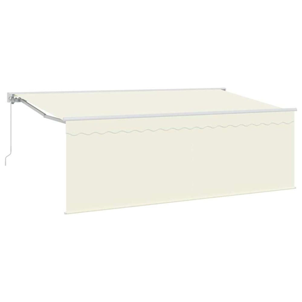 vidaXL Cortina Retractabilă Crem 400 x 200 cm țesătură