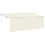 vidaXL Cortina Retractabilă Crem 400 x 200 cm țesătură vidaXL Cortina Retractabilă Crem 400 x 200 cm țesătură