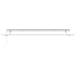 vidaXL Cortina Retractabilă Manual Crem și alb 400 x 200 cm vidaXL Cortina Retractabilă Manual Crem și alb 400 x 200 cm