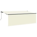vidaXL Cortina Retractabilă Crem și Antracit și Marron 400 x 200 cm vidaXL Cortina Retractabilă Crem și Antracit și Marron 400 x 200 cm