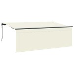 vidaXL Cortina Retractabilă Crem și Antracit și Marron 400 x 200 cm