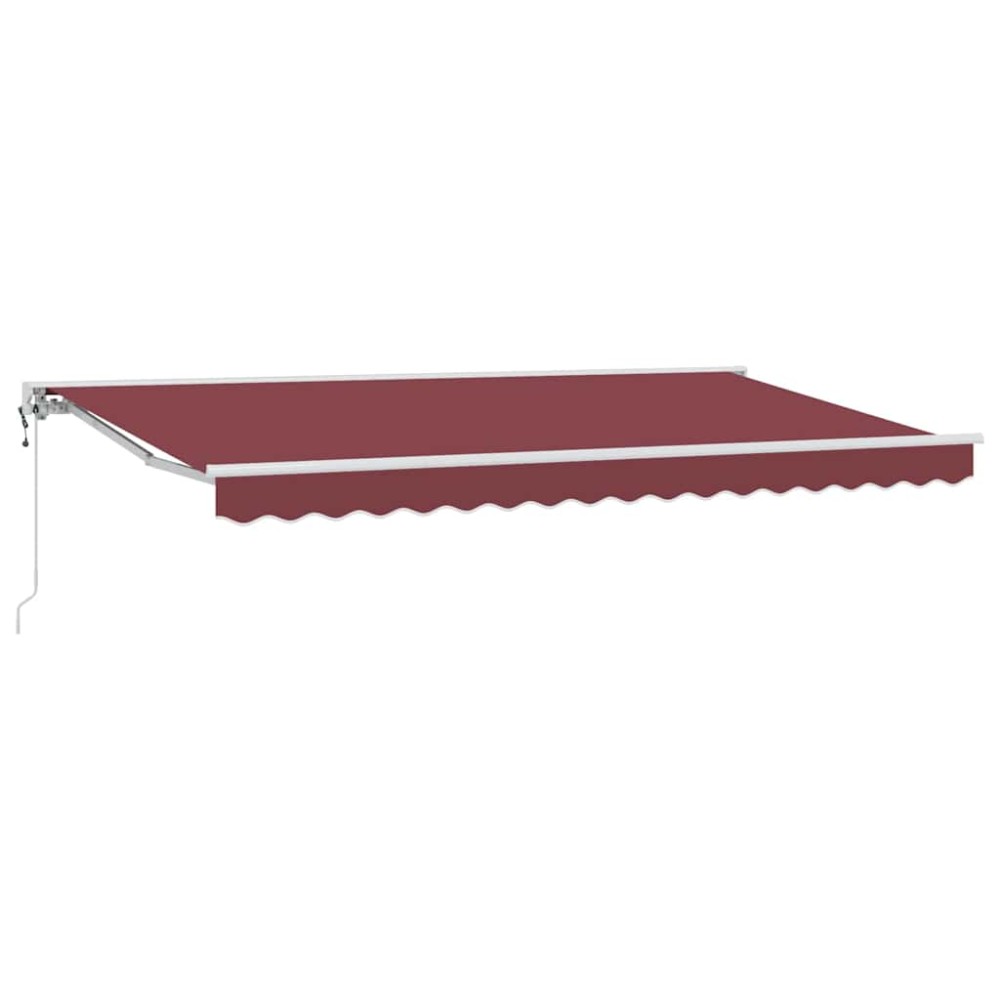 vidaXL Cortina Retractabilă Burgundy 400x200 cm țesătură