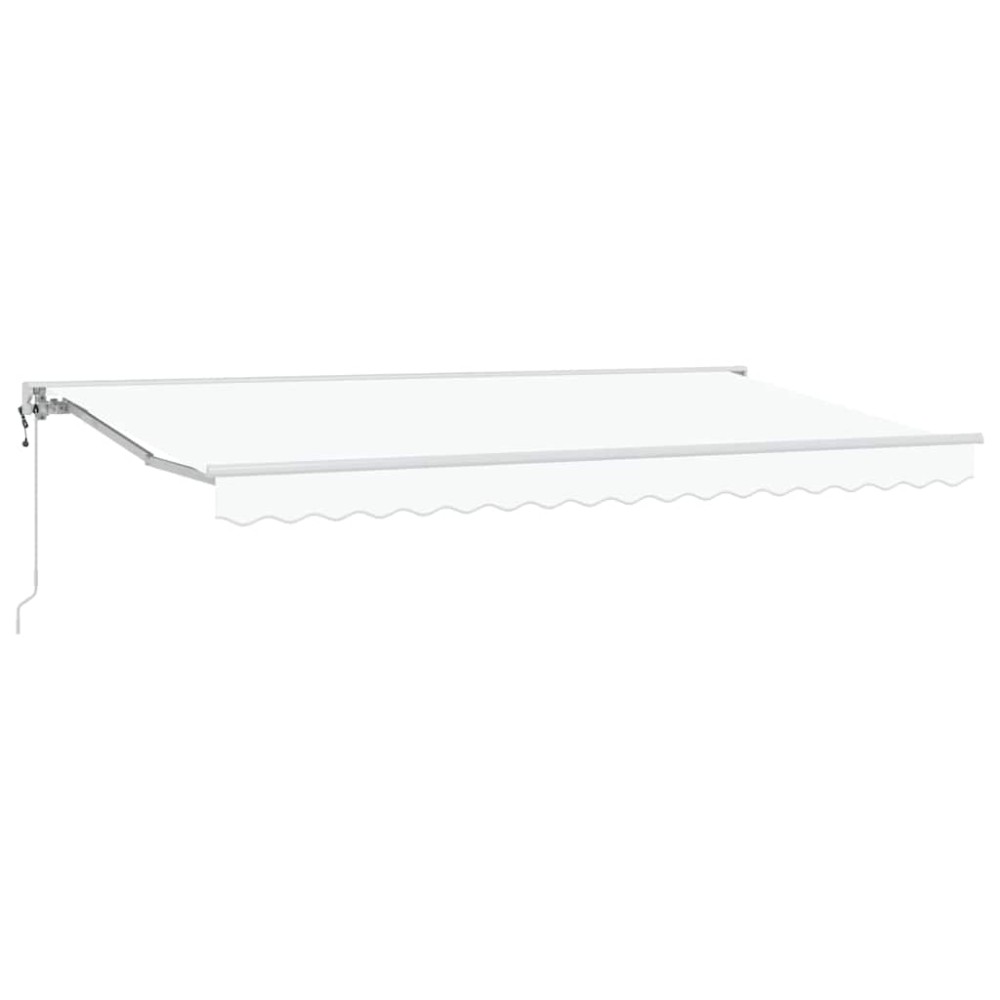 vidaXL Cortina Retractabilă Alb 400x200 cm țesătură