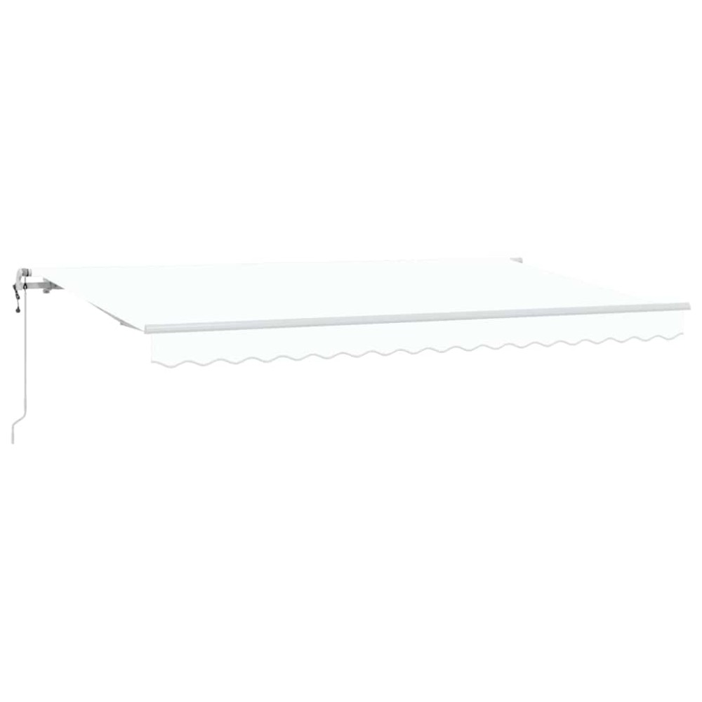 vidaXL Cortina Retractabilă Alb 400 x 200 cm Poliester și Aluminiu