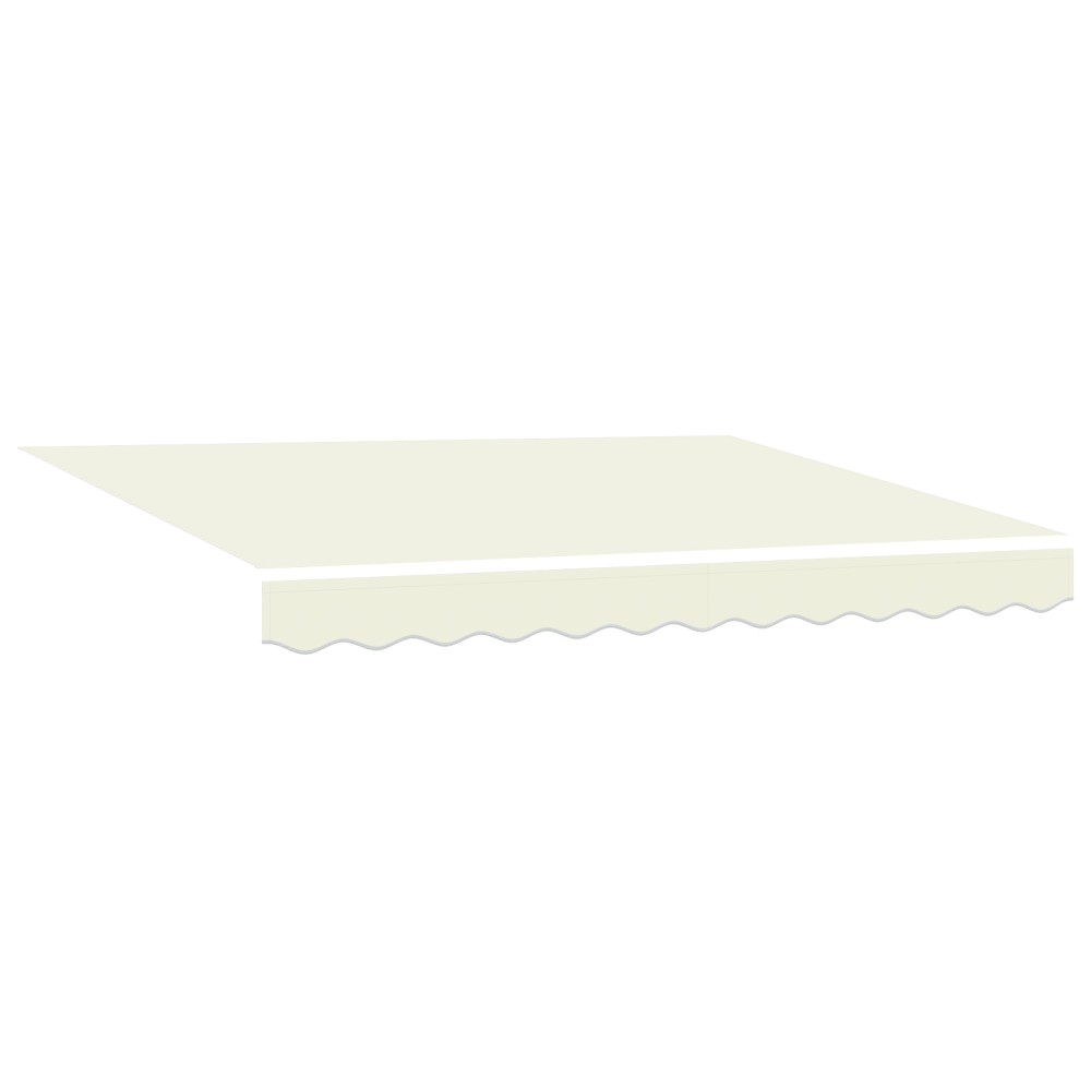 vidaXL Cortina Retractabilă Crem 300 x 250 cm Material textil, Metal