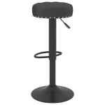 vidaXL Scaune de bar, 2 buc., negru, catifea