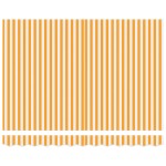 vidaXL Cortina Retractabilă Galben și alb 300 x 250 cm
