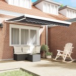 vidaXL Cortina Retractabilă Antracit 300 x 250 cm