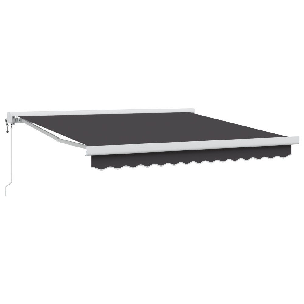 vidaXL Cortina Retractabilă Manual Antracit 300 x 250 cm