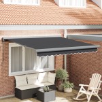 vidaXL Cortina Retractabilă Antracit 300 x 250 cm