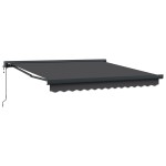 vidaXL Cortina Retractabilă Manual Antracit 300 x 250 cm vidaXL Cortina Retractabilă Manual Antracit 300 x 250 cm