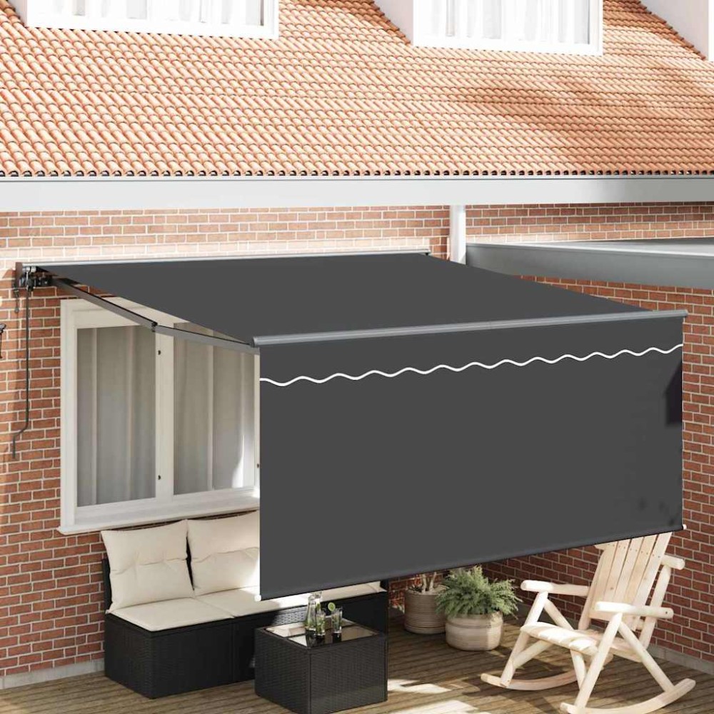 vidaXL Cortina Retractabilă Gri și antracit 300 x 250 cm