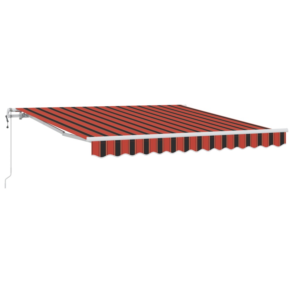 vidaXL Marquise Retractabilă Portocalie și maro 300 x 250 cm