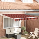 vidaXL Marquise Retractabilă Portocalie și maro 300 x 250 cm