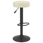 vidaXL Scaune de bar, 2 buc., crem, catifea vidaXL Scaune de bar, 2 buc., crem, catifea