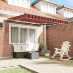 vidaXL Cabană retractabilă automată , Portocalie și Maro, 300x250 cm vidaXL Cabană retractabilă automată , Portocalie și Maro, 300x250 cm