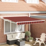 vidaXL Viața XL Marchează Manual Retractabil Portocalie și Maro, 300x250 cm