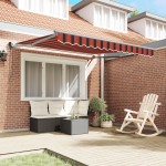 vidaXL Cortina Retractabilă Dungi Portocalie și maro 300 x 250 cm vidaXL Cortina Retractabilă Dungi Portocalie și maro 300 x 250 cm