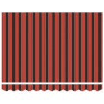 vidaXL Cortina Retractabilă Portocalie și maro 300 x 250 cm