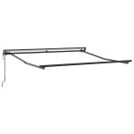vidaXL Cortina Retractabilă Maro 300 x 250 cm Poliester și metal