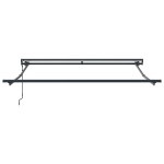 vidaXL Cortina Retractabilă Maro 300 x 250 cm Poliester și metal