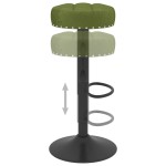 vidaXL Scaune de bar, 2 buc., verde deschis, catifea vidaXL Scaune de bar, 2 buc., verde deschis, catifea