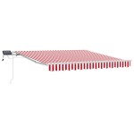 vidaXL Cortina Retractabilă with Manual 300 x 250 cm Roșu și alb vidaXL Cortina Retractabilă with Manual 300 x 250 cm Roșu și alb