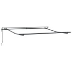 vidaXL Cortina Retractabilă Roșu și Alb 300 x 250 cm