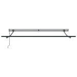 vidaXL Cortina Retractabilă Roșu și Alb 300 x 250 cm