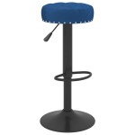 vidaXL Scaune de bar, 2 buc., albastru, catifea vidaXL Scaune de bar, 2 buc., albastru, catifea