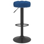 vidaXL Scaune de bar, 2 buc., albastru, catifea vidaXL Scaune de bar, 2 buc., albastru, catifea