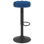 vidaXL Scaune de bar, 2 buc., albastru, catifea vidaXL Scaune de bar, 2 buc., albastru, catifea