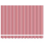 vidaXL Cortina Retractabilă Roșu și Alb 300 x 250 cm Stofă și Metal