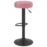 vidaXL Scaune de bar, 2 buc., roz, catifea vidaXL Scaune de bar, 2 buc., roz, catifea