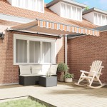vidaXL Perdea Automată Retractabilă cu Dungi Colorate 300x250 cm vidaXL Perdea Automată Retractabilă cu Dungi Colorate 300x250 cm
