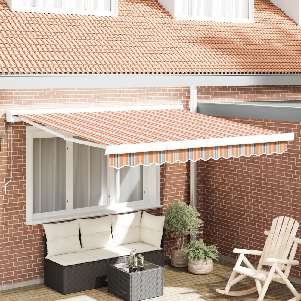 vidaXL Cortina Retractabilă Manual Multicolour 300 x 250 cm