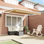 vidaXL Pergola Retractabilă Manuală Dungă Multicolor 300x250 cm vidaXL Pergola Retractabilă Manuală Dungă Multicolor 300x250 cm