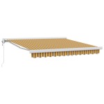 vidaXL Umbrelă Retractabilă Automată Multicolor 300 x 250 cm