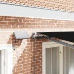 vidaXL Cortina Retractabilă Manual Negru 300 x 250 cm țesătură vidaXL Cortina Retractabilă Manual Negru 300 x 250 cm țesătură