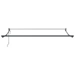 vidaXL Umbrela retractabilă automată, neagră, 300 x 250 cm vidaXL Umbrela retractabilă automată, neagră, 300 x 250 cm