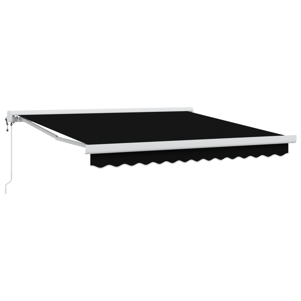 vidaXL Markiză Automată Retractabilă Neagră 300 x 250 cm