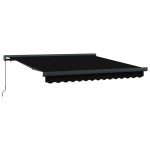 Marchiză manuală retractabilă neagră 300x250 cm Marchiză manuală retractabilă neagră 300x250 cm