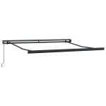 Marchiză manuală retractabilă neagră 300x250 cm Marchiză manuală retractabilă neagră 300x250 cm