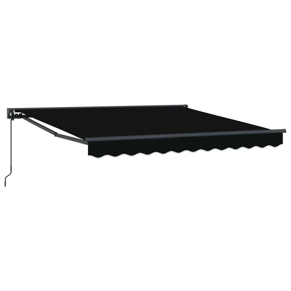 vidaXL Cortina Retractabilă Negru 300 x 250 cm Poliester și metal