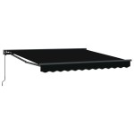 vidaXL Cortina Retractabilă Negru 300 x 250 cm Poliester și metal