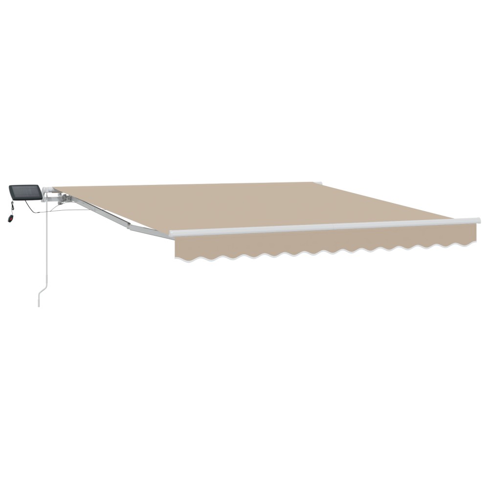 vidaXL Marchiză Retractabilă with Manual Bej 300 x 250 cm Bej