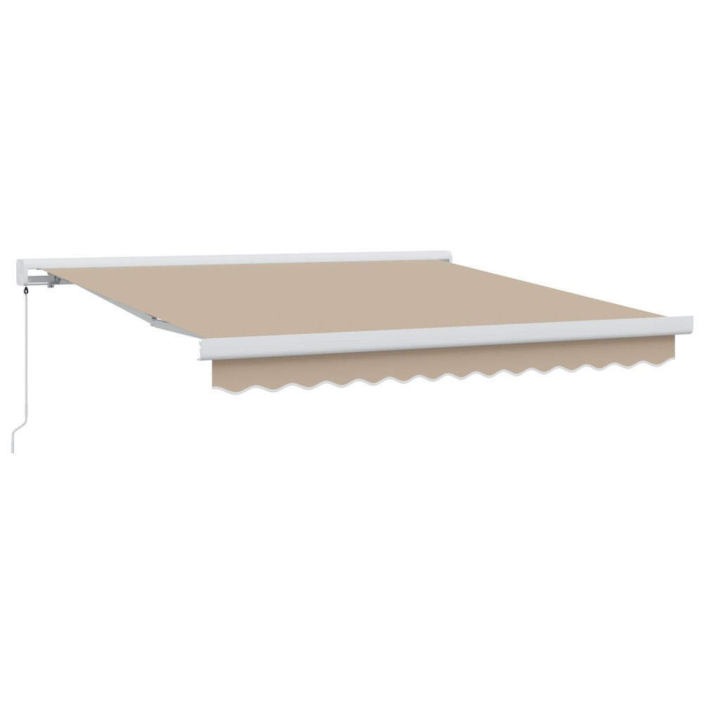 Marchiză manuală retractabilă vidaXL Bej 300x250 cm