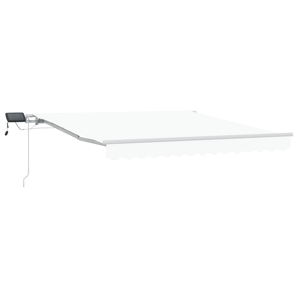 vidaXL Cortina Retractabilă cu Manual Alb 300 x 250 cm țesătură